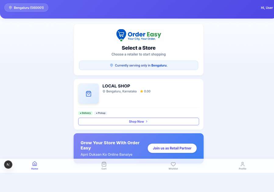 pick known shop screen